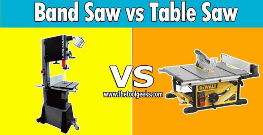 A lot of people don't know the difference between a band saw vs table saw. These two tools don't look alike, but they are very popular among woodworkers and that's why a lot of people with no experience don't know the difference.
