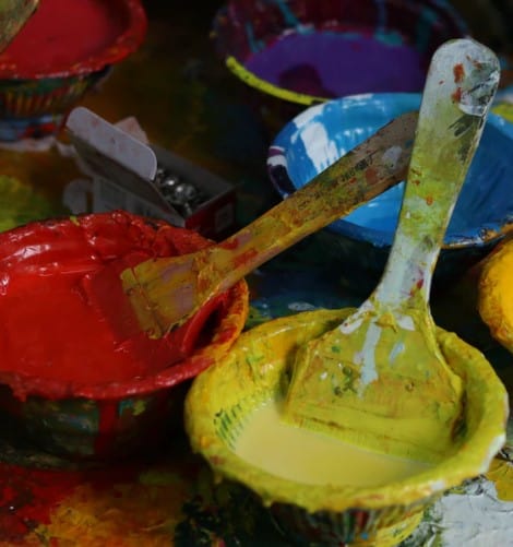 You have to stir the paint before mixing it. If you don't then you won't get the same color quality. Make sure to stir for at least a minute or more before continuing to the next step