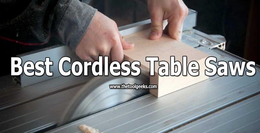 A lot of people are starting to use cordless table saws. The main reason for that is because you can work anywhere you want, you are not limited by power outlets. Choosing one can be hard and that's why we have made the best cordless table saws list for you. We have listed different models with different features.