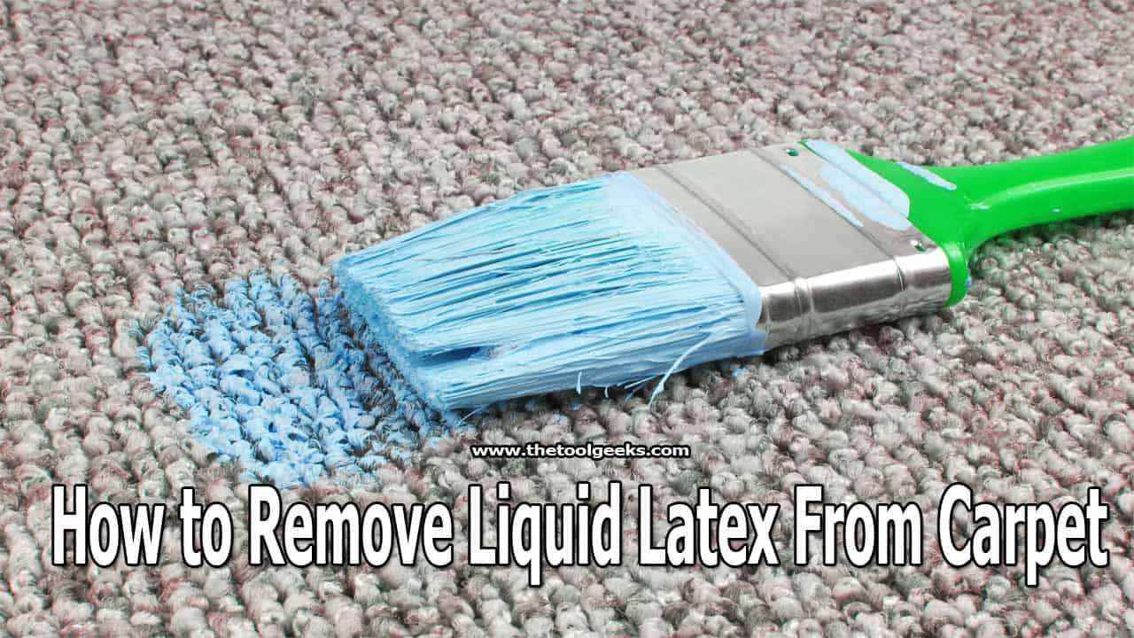 Remove liquid latex from fabric