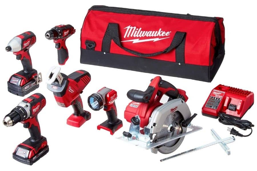 Milwaukee-2696-26-M18-Cordless-LITHIUM-ION-6-Tool-Combo-Kit